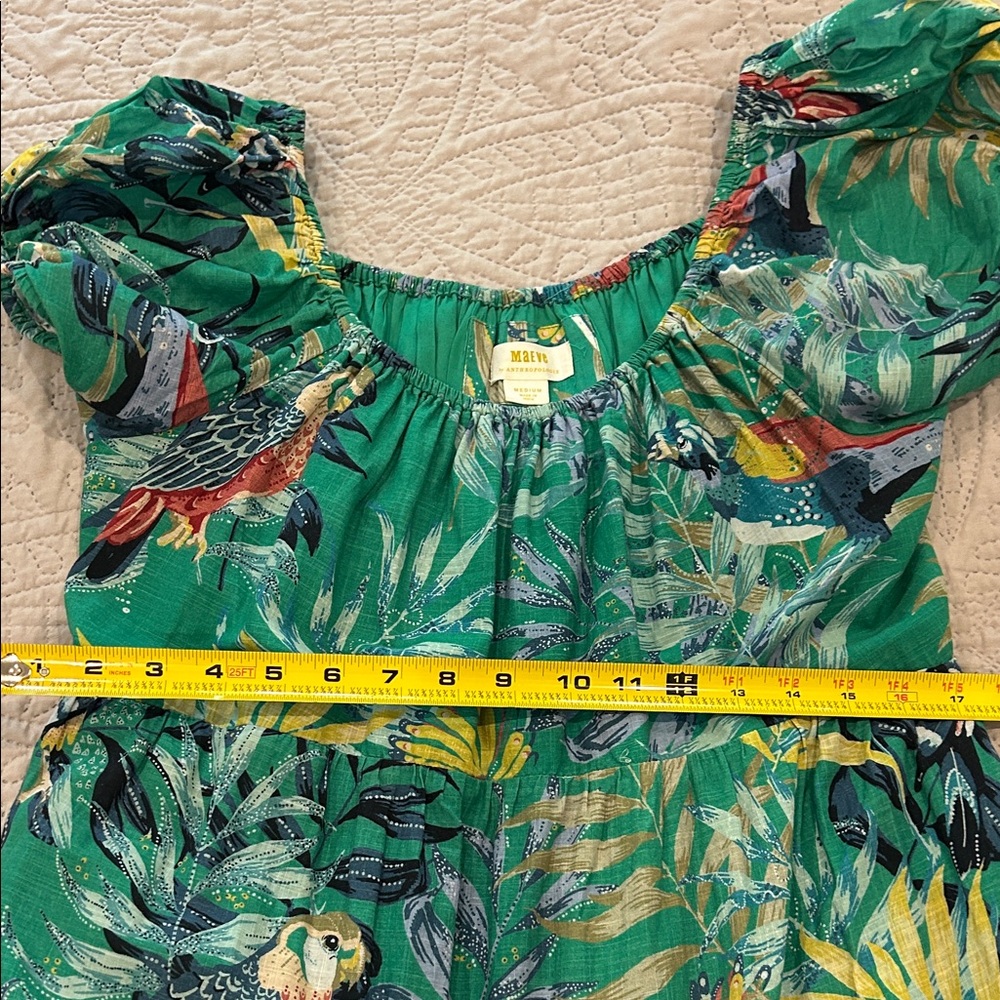 Maeve Green Tropical Print Maxi Dress - Picture 5 of 7